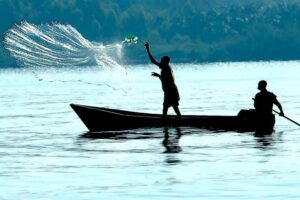 Fishing on Lake Victoria in Uganda